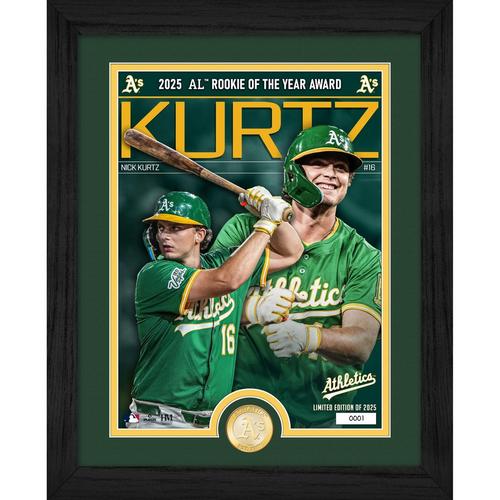 Highland Mint Oakland Athletics Nick Kurtz Bronze Coin Artist Proof Photo Mint - Primary Image