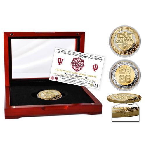 Highland Mint Indiana Hoosiers 2025 CFP National Champions Two-Tone Coin - Primary Image