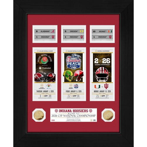 Highland Mint Indiana Hoosiers 2025 CFP National Champions  Deluxe Road To The Championship Gold Coin Photo Mint - Primary Image