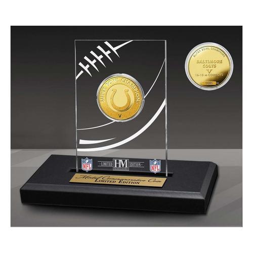 Baltimore Colts Super Bowl Champions Gold Coin with Acrylic Display - Primary Image