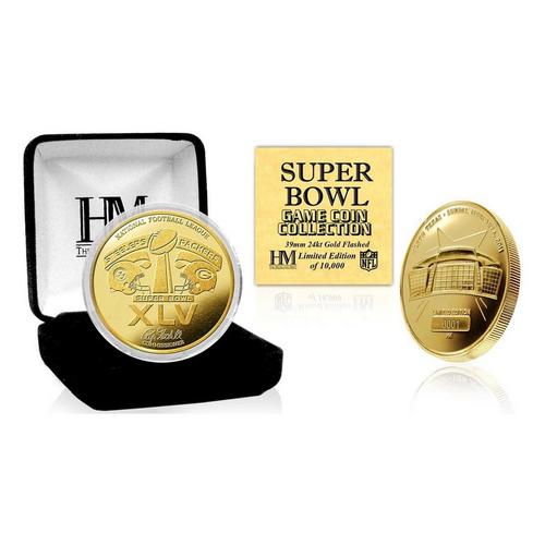 Super Bowl XLV Gold Flip Coin - Primary Image