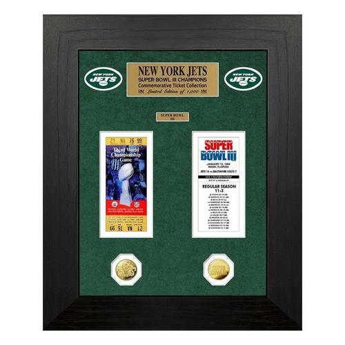 New York Jets Super Bowl Champions Deluxe Gold Coin & Ticket Collection - Primary Image