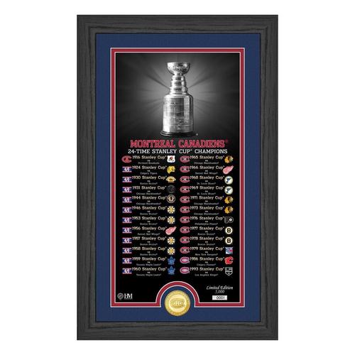Montreal Canadiens "Legacy" Supreme Bronze Coin Panoramic Photo Mint - Primary Image