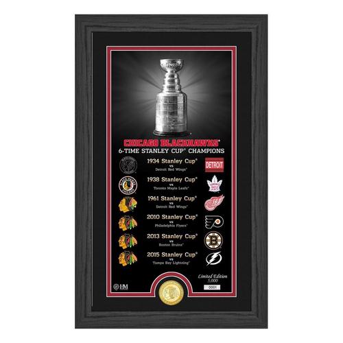 Chicago Blackhawks "Legacy" Supreme Bronze Coin Panoramic Photo Mint - Primary Image