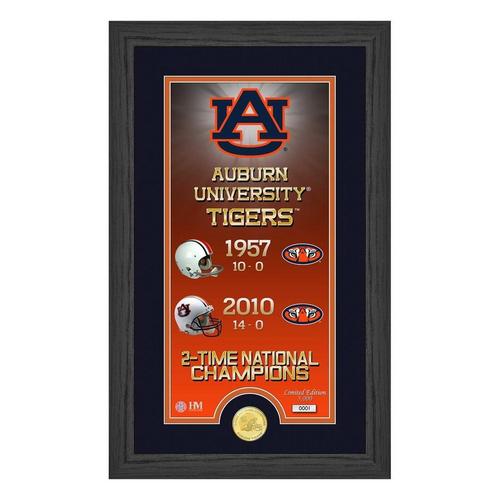 Auburn University Tigers "Legacy" Supreme Minted Coin Panoramic Photo Mint - Primary Image