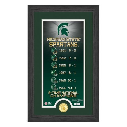 Michigan State University Spartans "Legacy" Supreme Minted Coin Panoramic Photo Mint - Primary Image