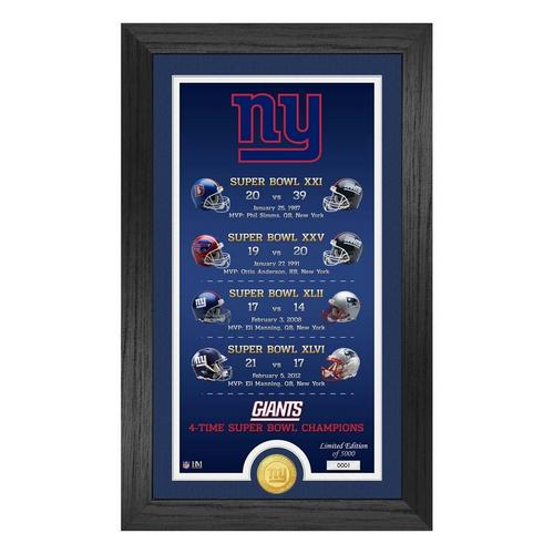 New York Giants "Legacy" Bronze Coin Photo Mint - Primary Image