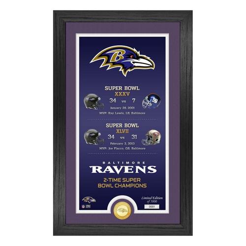 Baltimore Ravens "Legacy" Bronze Coin Photo Mint - Primary Image
