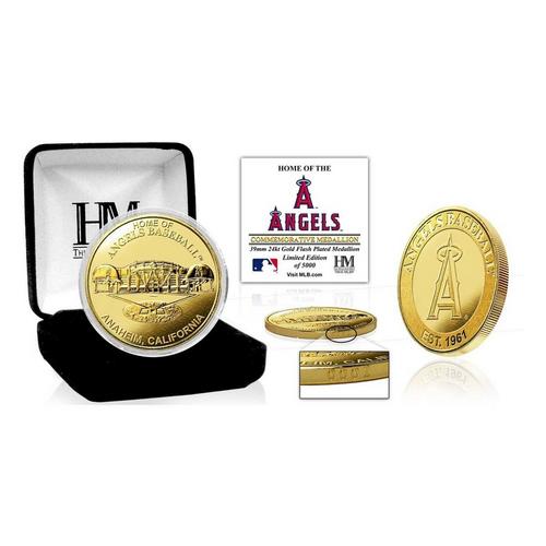 Highland Mint Los Angeles Angels "Stadium" Gold Mint Coin - Primary Image