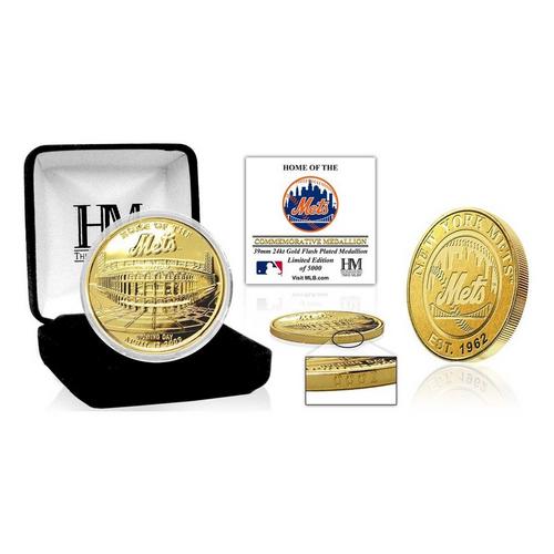 Highland Mint New York Mets "Stadium" Gold Mint Coin - Primary Image