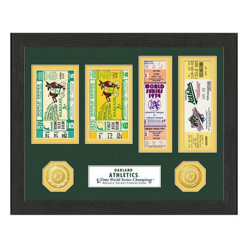 Highland Mint Oakland Athletics World Series Ticket Collection - Primary Image