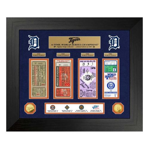 Highland Mint Detroit Tigers World Series Deluxe Gold Coin & Ticket Collection - Primary Image