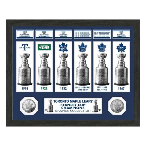 Toronto Maple Leafs Stanley Cup Banner Collection Photo Mint - Primary Image