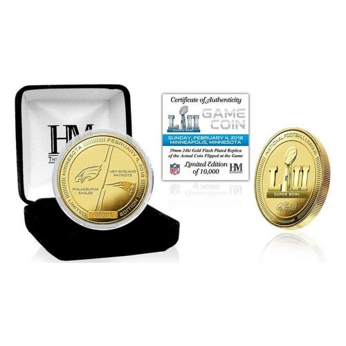 Super Bowl LII Gold Flip Coin - Primary Image