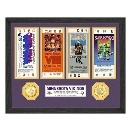 Minnesota Vikings Super Bowl Appearances Ticket Collection - Primary Image