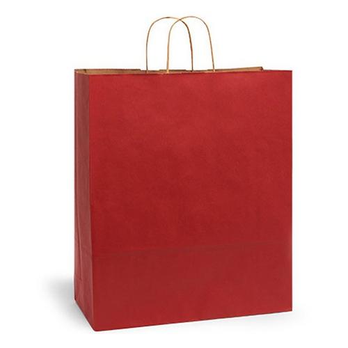 Nashville Wraps Christmas Red Recycled Kraft Bag - Primary Image