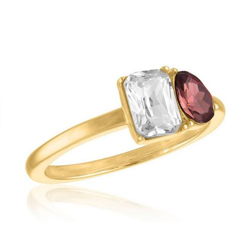 Women's Layers Duo Stone Ring - Primary Image
