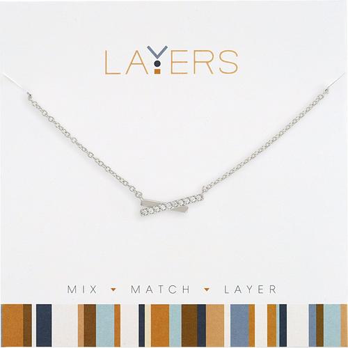 Layers Petite Crossover Necklace - Primary Image