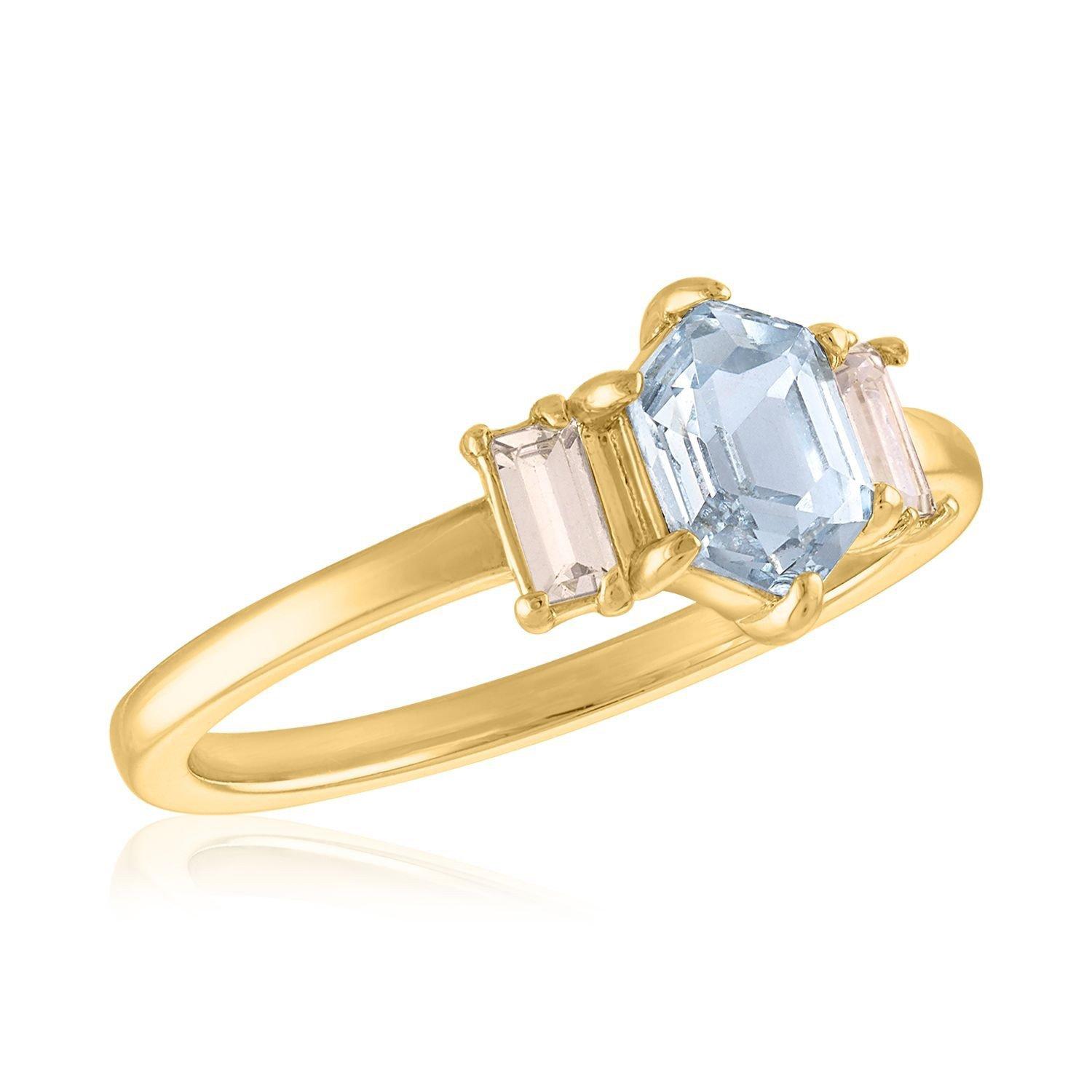 Women's Layers Hexagon Step Cut Ring