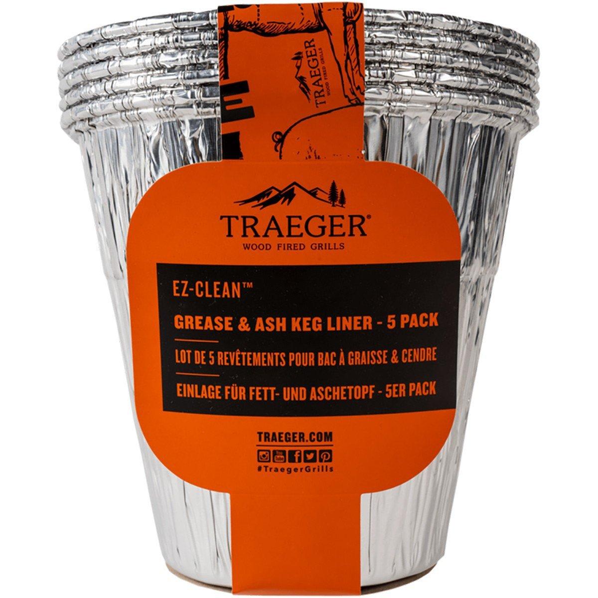 Traeger EZ-Clean Grease & Ash Keg Liner 5 Pack - Traeger Pellet Grills