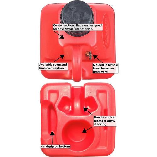 Flo-Fast 5 Gallon Container Red - Primary Image