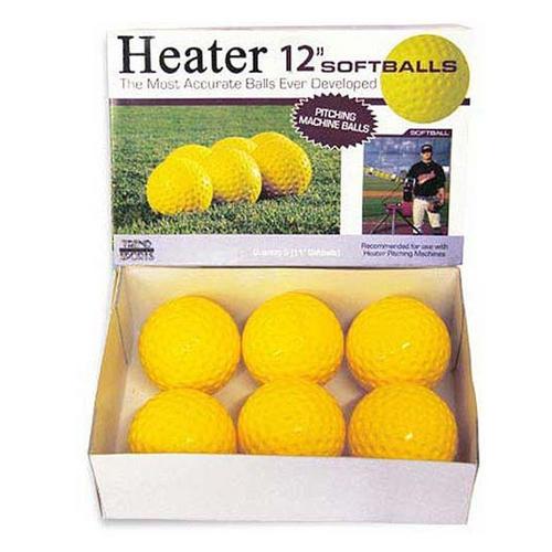 Heater Sports Dimpled Pitching Machine 12" Softballs - Dozen - Primary Image