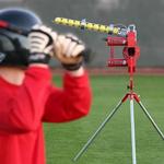 Heater Deuce 75 Two Wheel Curveball Machine with Feeder - Thumbnail 1 of 5