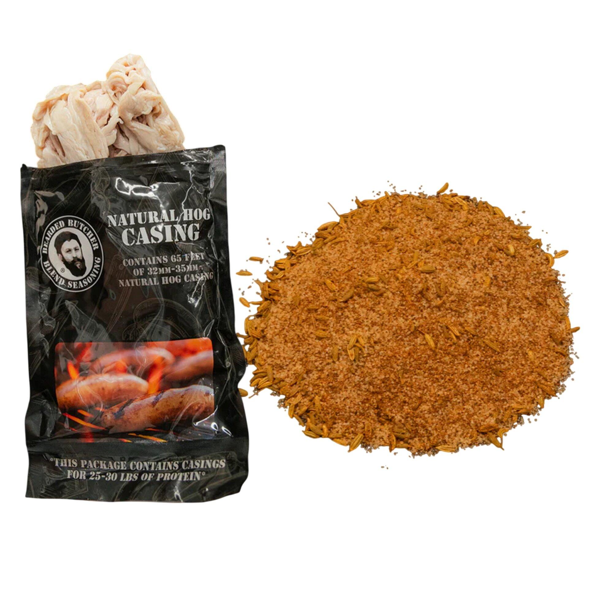 The Bearded Butchers Mild Italian Sausage DIY Kit with Natural Hog Casings - The Bearded Butchers