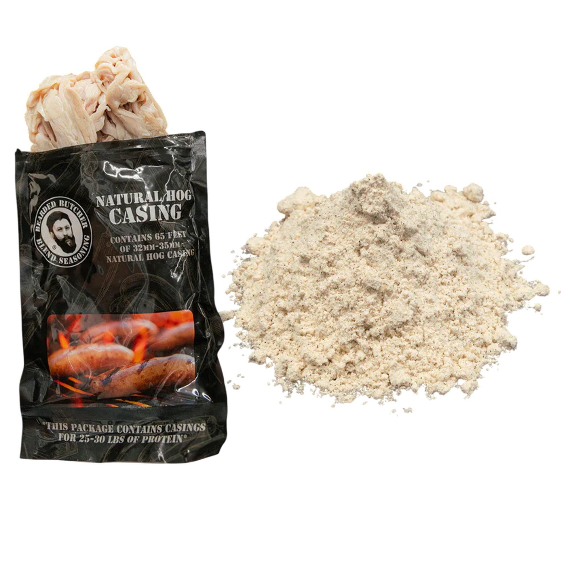 The Bearded Butchers Beer Bratwurst DIY Kit with Natural Hog Casings - The Bearded Butchers