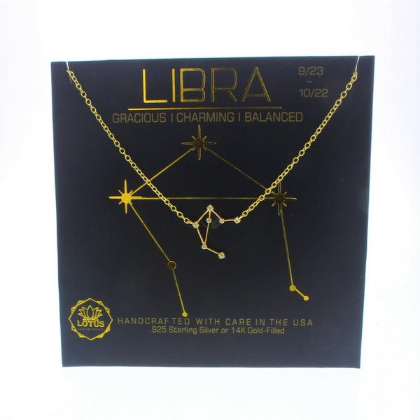 Lotus Jewelry Studio Zodiac Libra Necklace