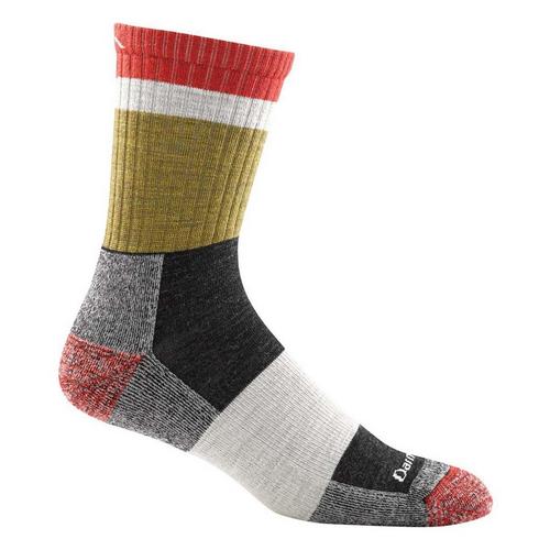 Men's Darn Tough Micro Stripe Light Cusion Crew Hiking Socks - Primary Image