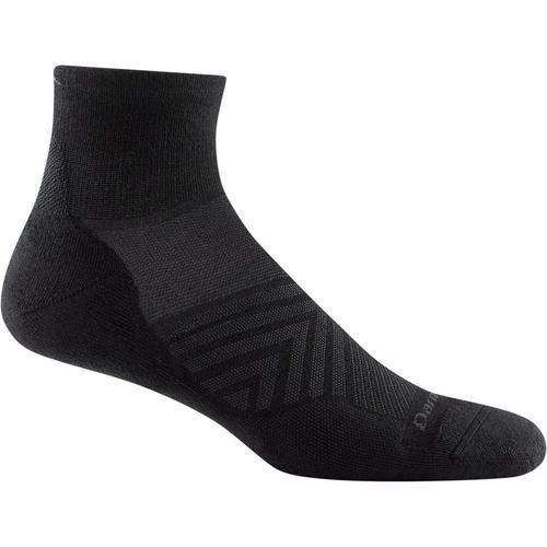 Men's Darn Tough Ultra-Lightweight Ultralight Cushion Quarter Running Socks - Primary Image