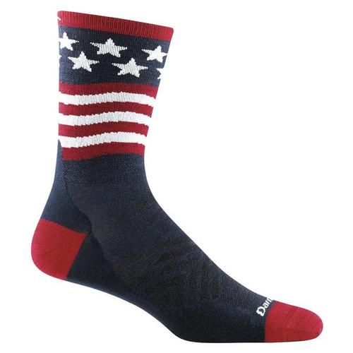 Men's Darn Tough Patriot Micro Ultra-Lightweight Crew Running Socks - Primary Image