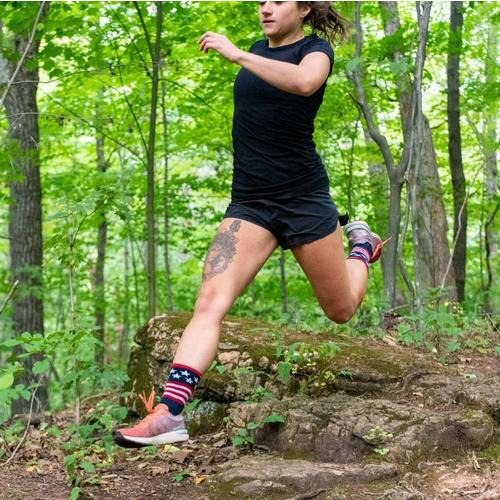 Men's Darn Tough Patriot Micro Ultra-Lightweight Crew Running Socks - Primary Image