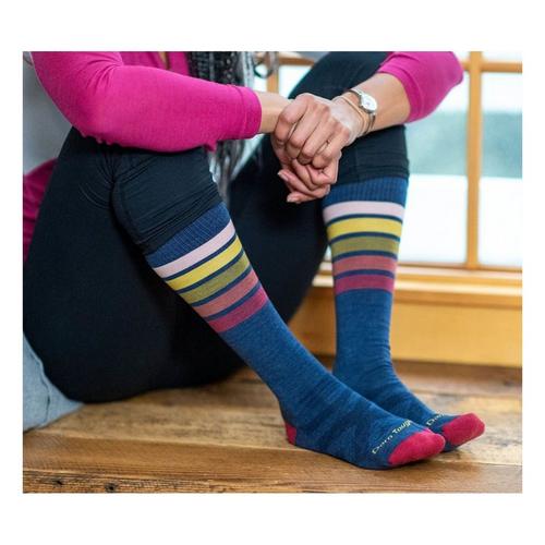 Women's Darn Tough Snowburst Midweight Knee High Skiing Socks - Primary Image