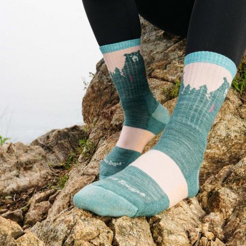 Women's Darn Tough Bear Town Lightweight Cushioned Micro Crew Hiking Socks - Primary Image