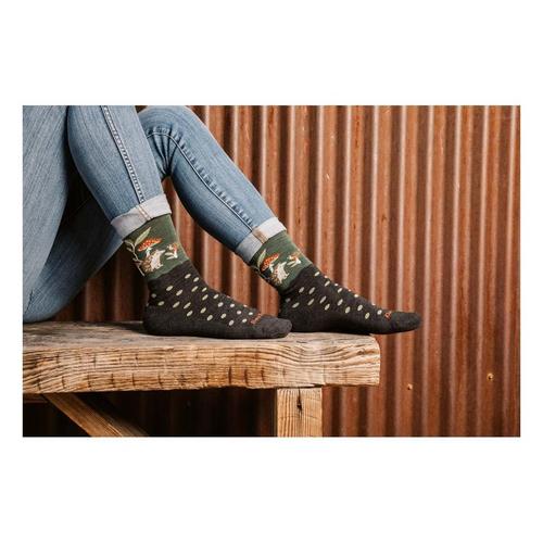 Women's Darn Tough Wild Life Lightweight Lifestyle Medium Cushion Crew Hiking Socks - Primary Image