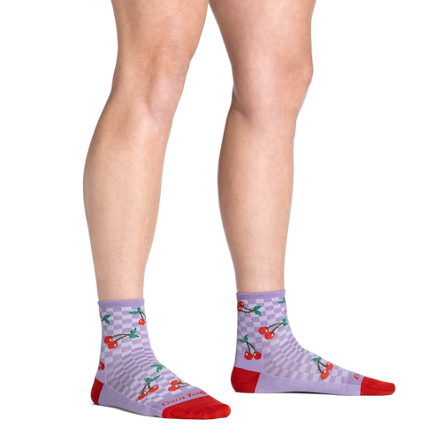 Women's Darn Tough Fruit Stand Shorty Lightweight Lifestyle No Cushion Quarter Socks - Primary Image