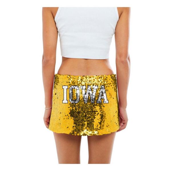 Hype and Vice Iowa Hawkeyes Women’s Mini Sequin Skirt