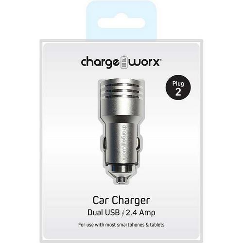 Chargeworx 2.4Amp Dual USB Car Charger - Primary Image