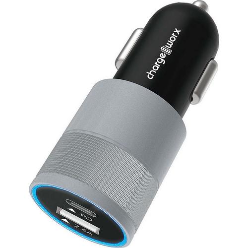 Chargeworx USB-C & USB Car Charger w/Power Delivery - Primary Image
