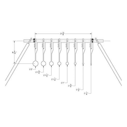 Atlas Target Works Know Your Limits KYL Rimfire Target with Leg Stand - Primary Image