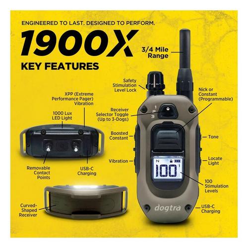 Dogtra 1900X 2-Dog Unit Training Bundle - Primary Image
