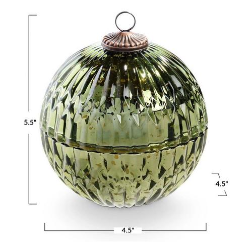 ILLUME Green Balsam & Cedar Mercury Ornament Jar Candle - Primary Image