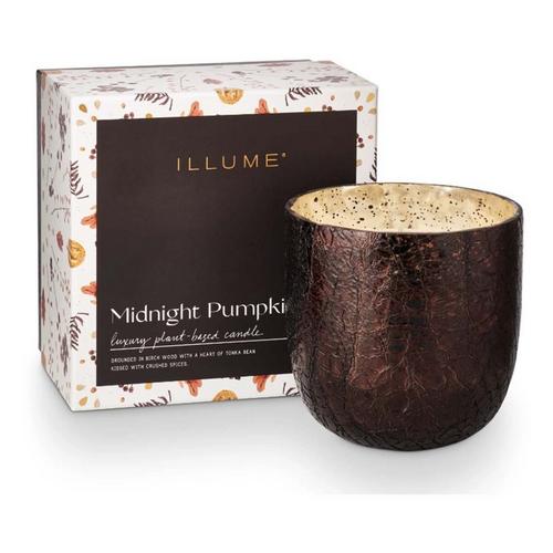 ILLUME Midnight Pumpkin Boxed Crackle Glass Large Jar Candle - Primary Image