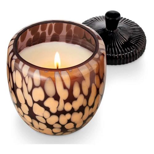 ILLUME Midnight Pumpkin Glass Acorn Jar Candle - Primary Image