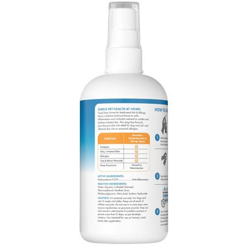 TropiClean HomeVet Skin Medicated Itch & Allergy Spray - Primary Image
