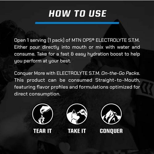 MTN OPS STM Electrolyte Stick Packs - Primary Image