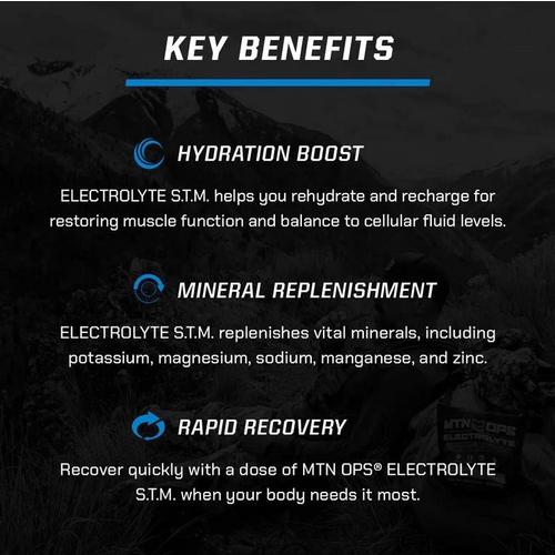 MTN OPS STM Electrolyte Stick Packs - Primary Image