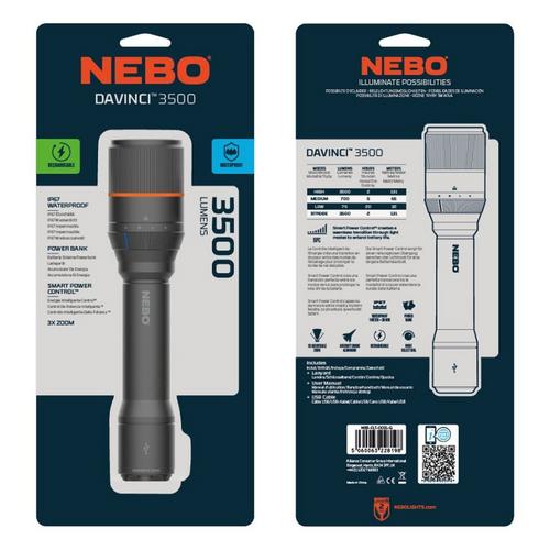 Nebo Sports Davinci 3500 Lumen Flashlight - Primary Image